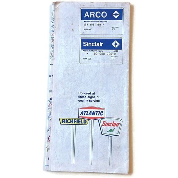 1970 Arco Pennsylvania Map Richfield Atlantic Sinclair Philadelphia Allentown - Picture 3 of 4